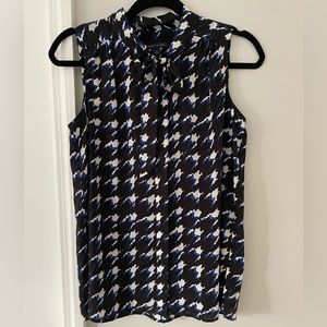 Tommy Hilfiger Tied Collar Patterned Tank